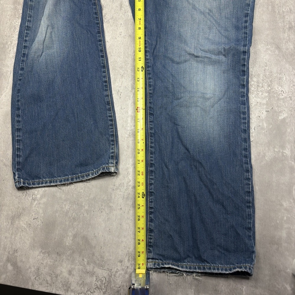 Lucky Brand Jeans Dungarees Straight Bootcut Men's Size 34x30 Zip Fly Denim USA - Picture 7 of 11
